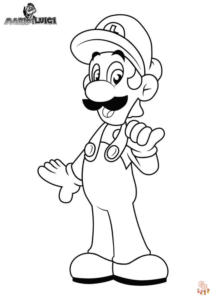Ausmalbilder Luigi 8