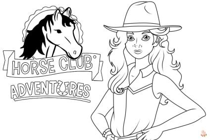 Ausmalbilder Horse Club 5