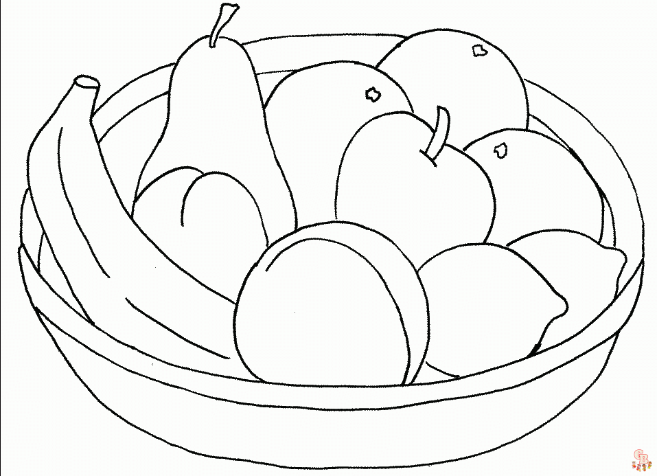 Ausmalbilder Obst 12