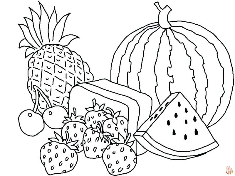 Ausmalbilder Obst 5