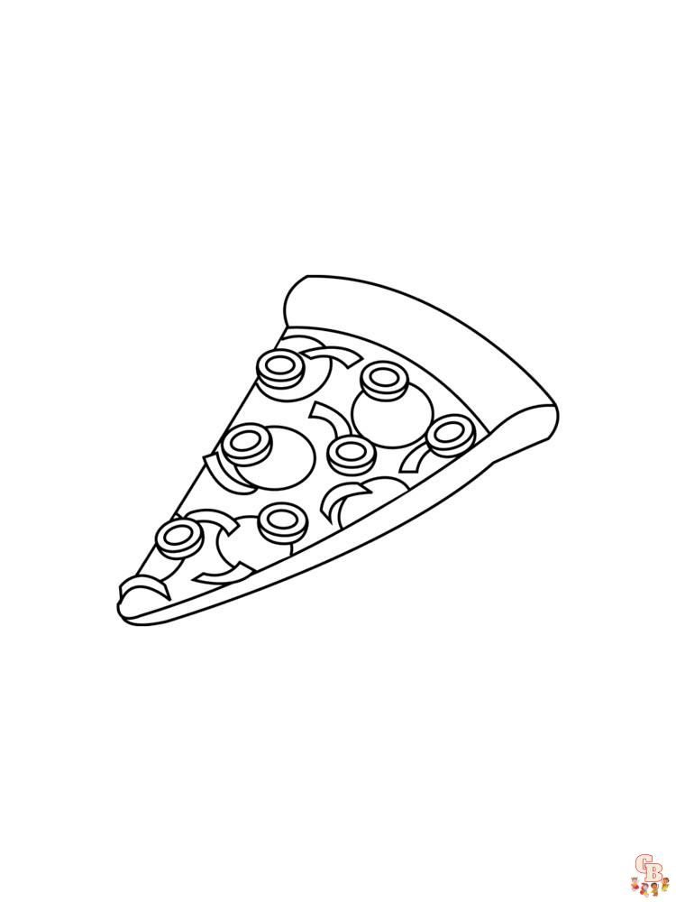 Ausmalbilder Pizza 29