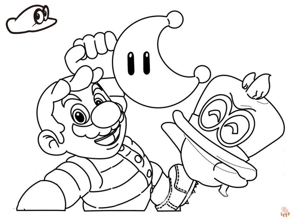 Super Mario Odyssey Ausmalbilder 3