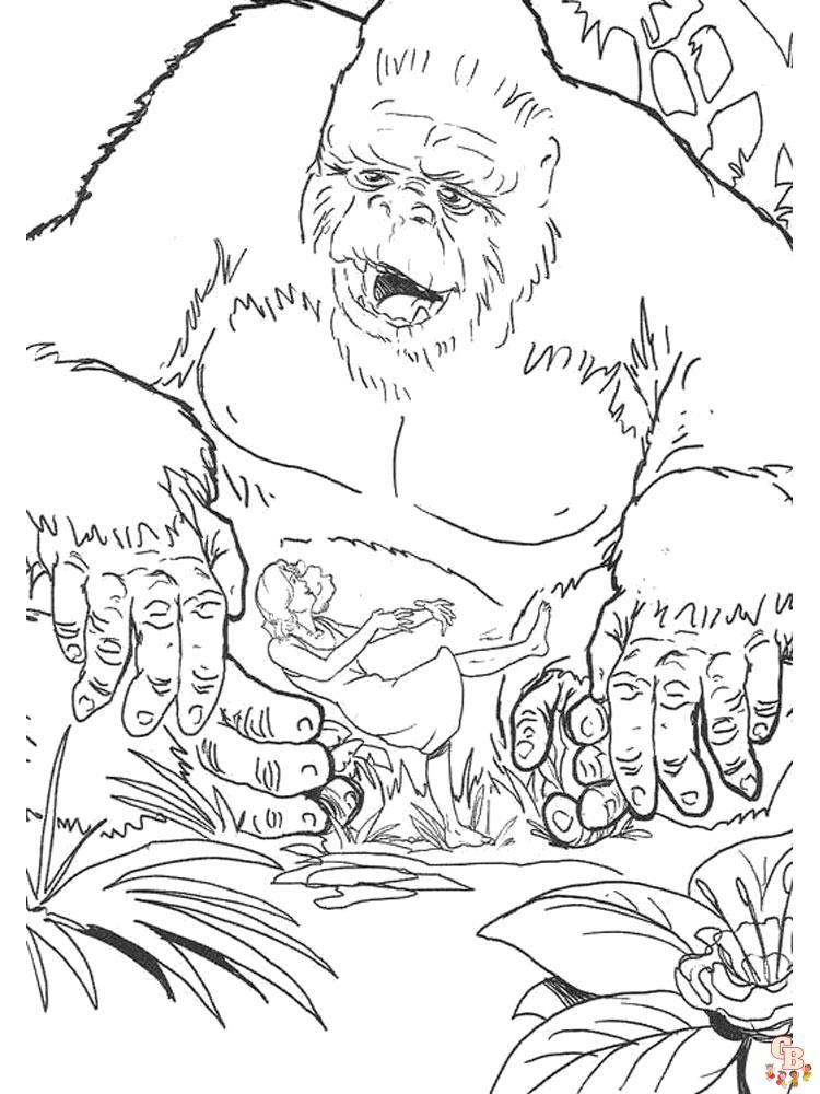 Ausmalbilder King Kong 1