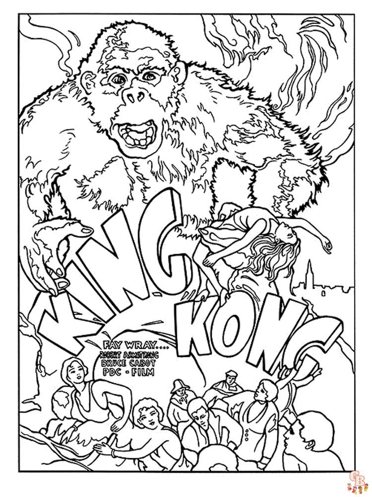Ausmalbilder King Kong 2