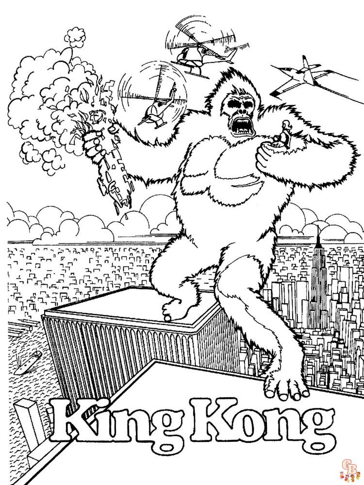 Ausmalbilder King Kong 3