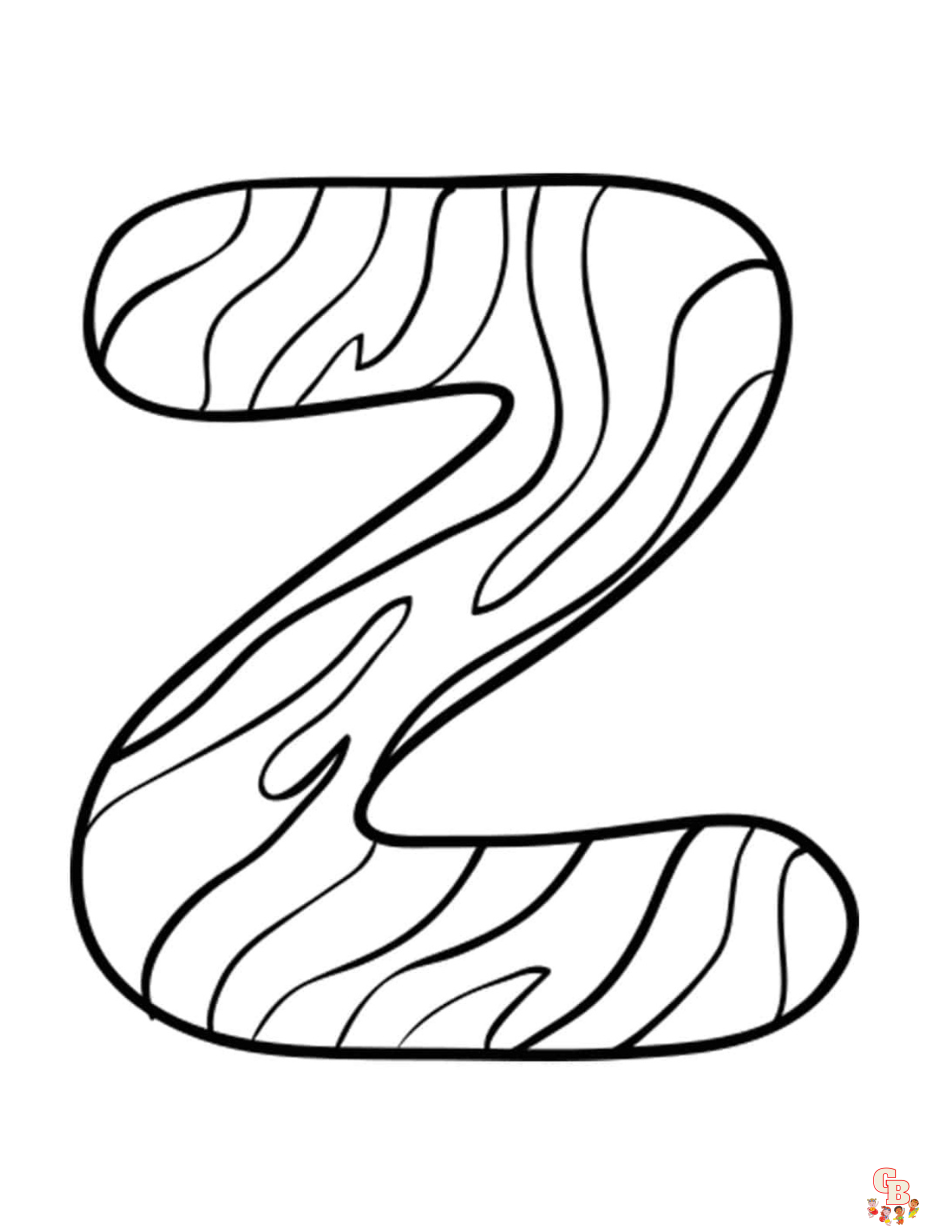 Buchstabe Z ausmalbilder zum ausdrucken 2 1
