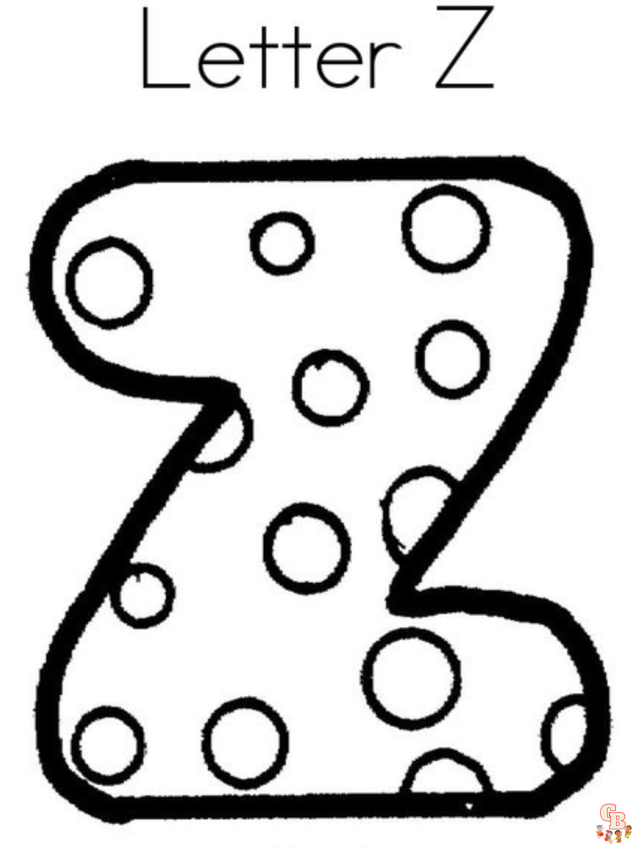 Buchstabe Z zum ausdrucken