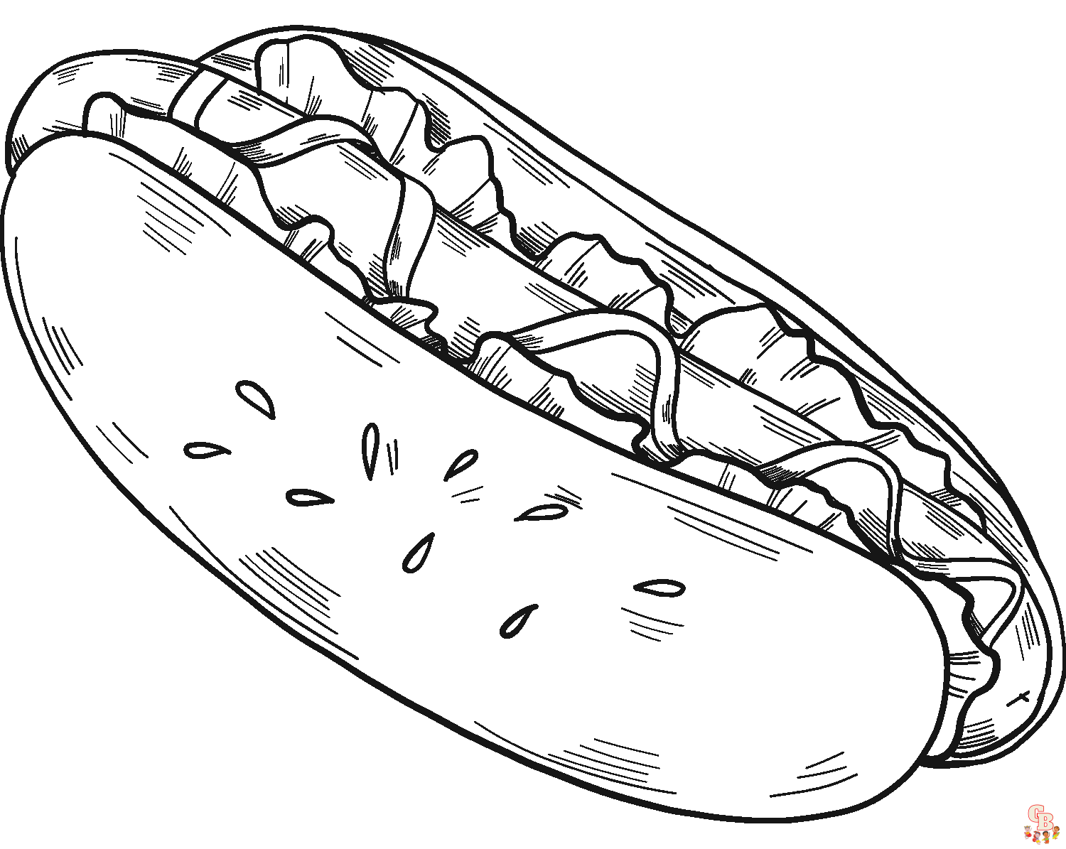 Hotdog ausmalbilder zum ausdrucken