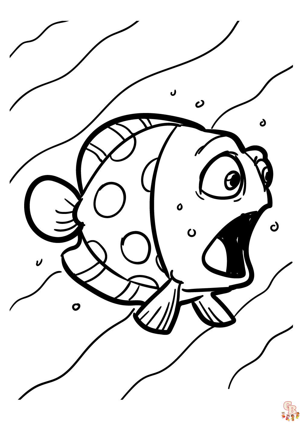 Malvorlagen Lustige Cartoon Fische 2