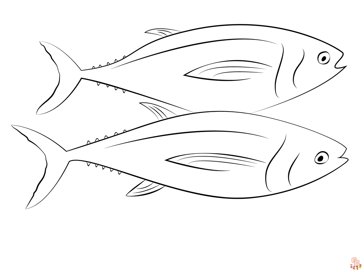 Malvorlagen Thunfisch 2