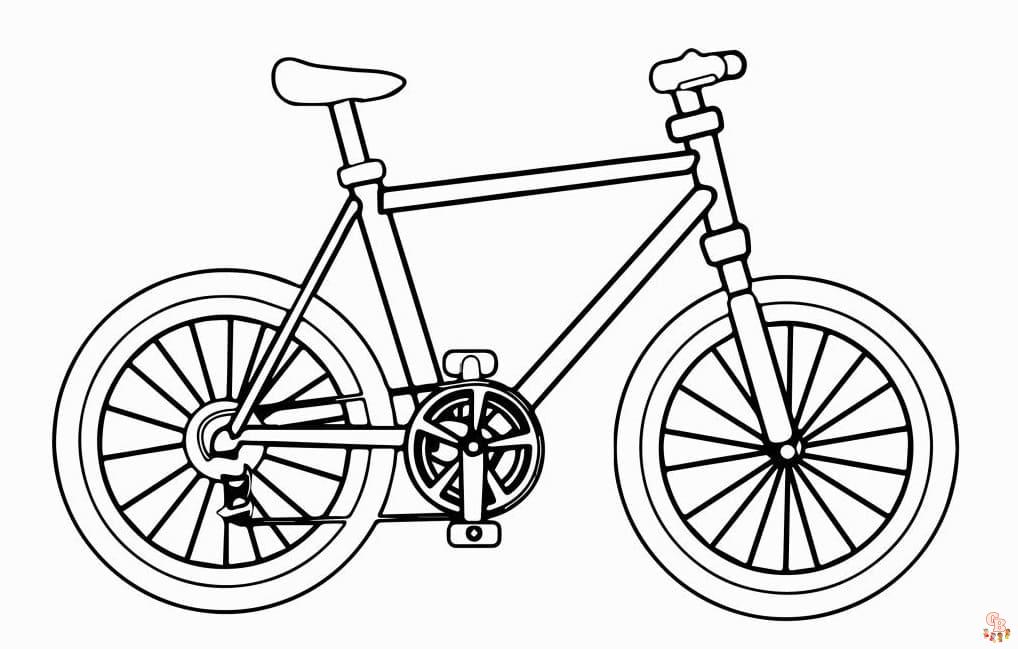 ausmalbild fahrrad kostenlos