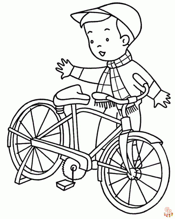 fahrrad Ausmalbilder fuer Kinder kostenlos