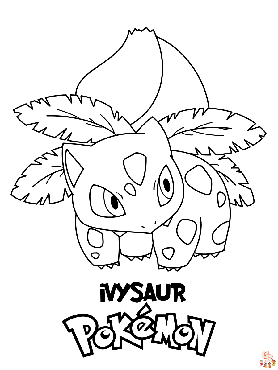 ausmalbilder pokemon ivysaur