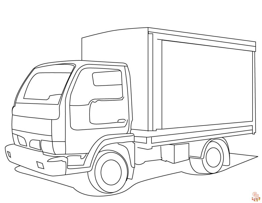 Lastkraftwagen ausmalbilder