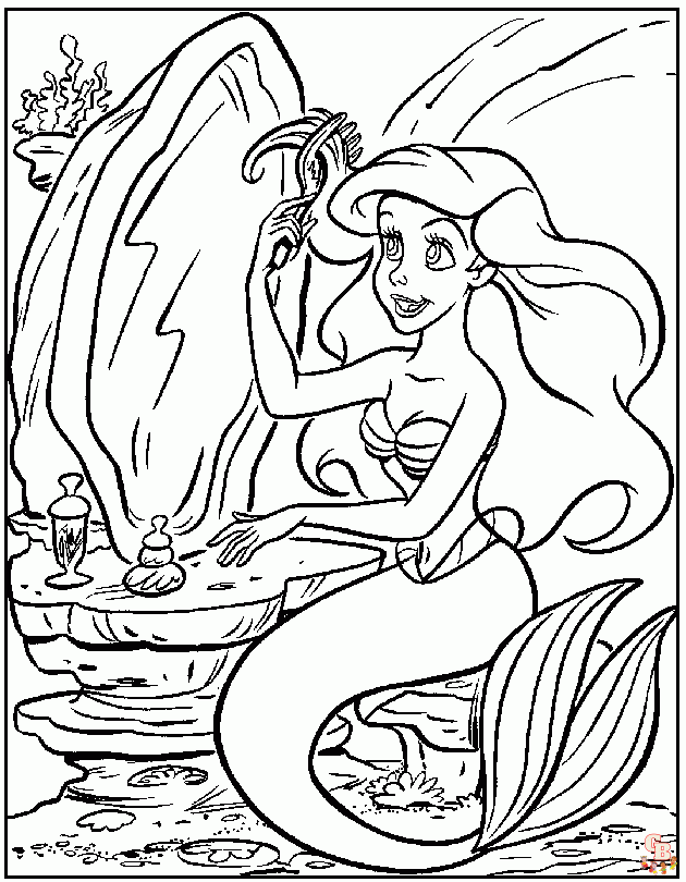 Meerjungfrau ausmalbilder