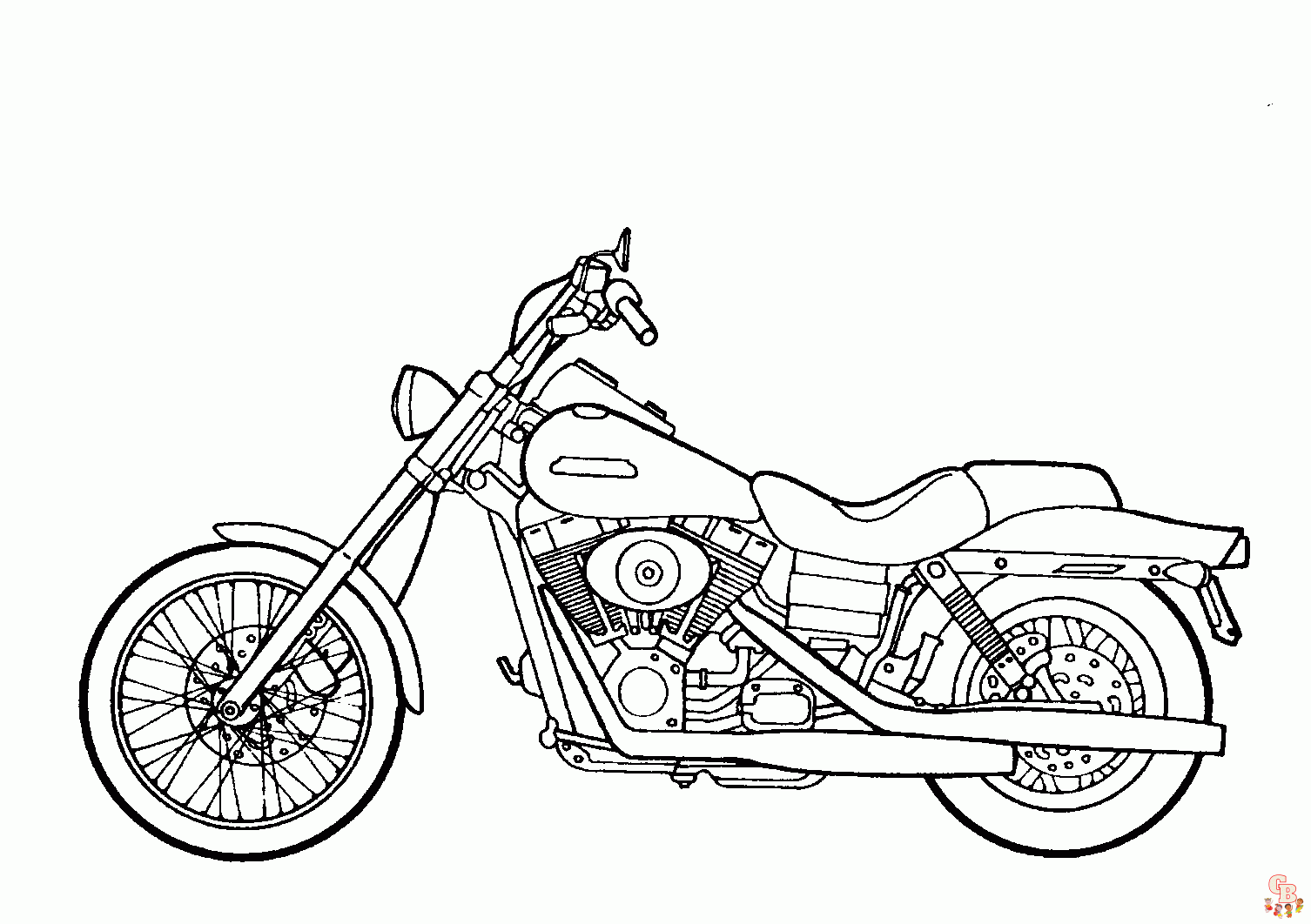 Motorrad ausmalbilder