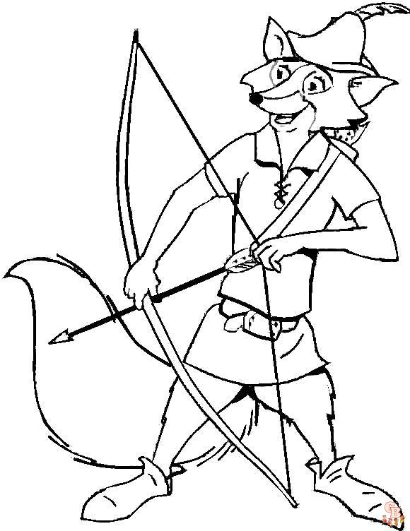 Robin Hood ausmalbilder