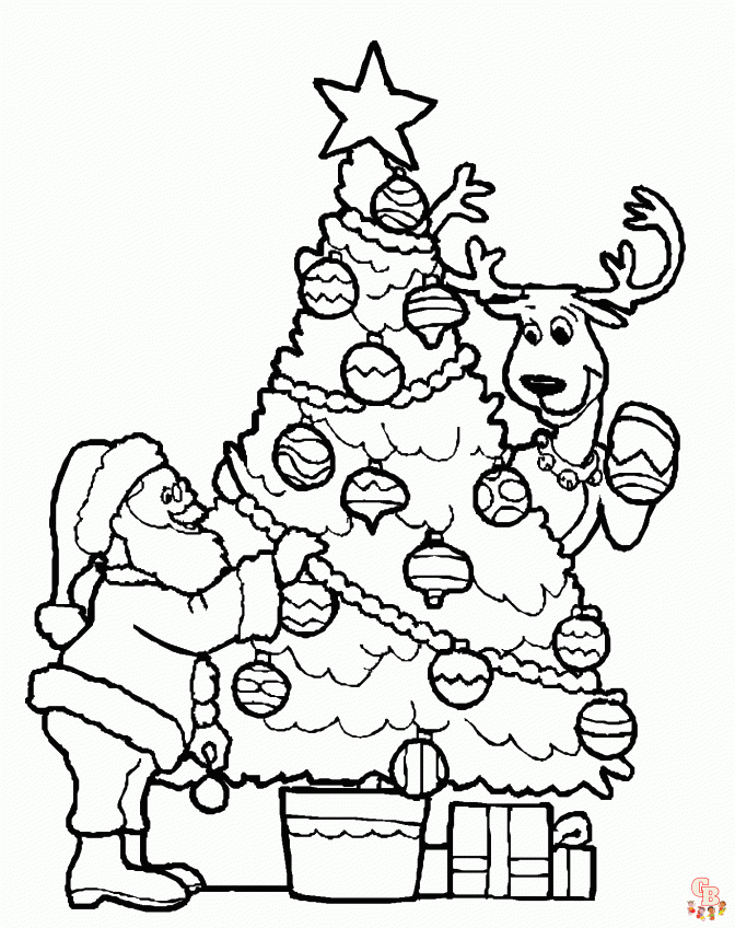 Weihnachtsbaum ausmalbilder