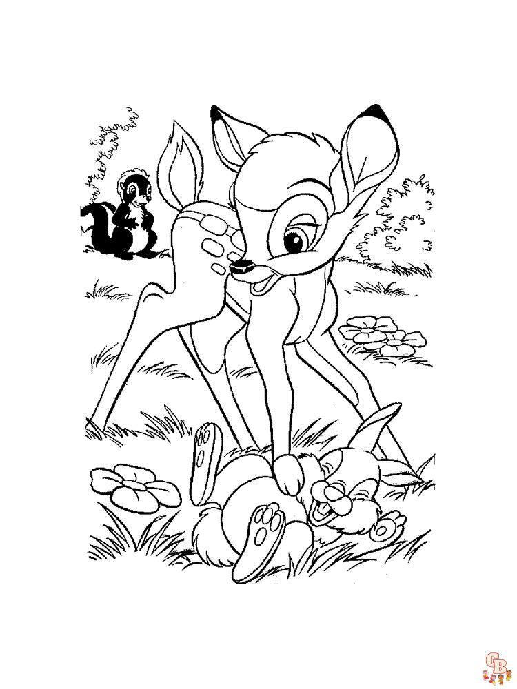 Ausmalbilder Bambi 28