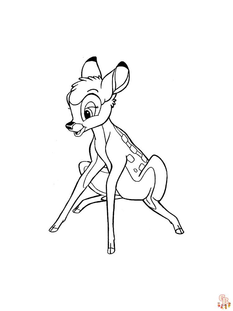 Ausmalbilder Bambi 31