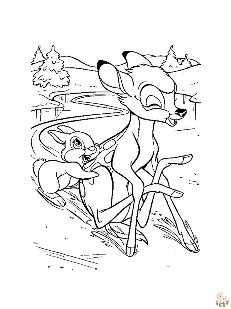 Ausmalbilder Bambi 34