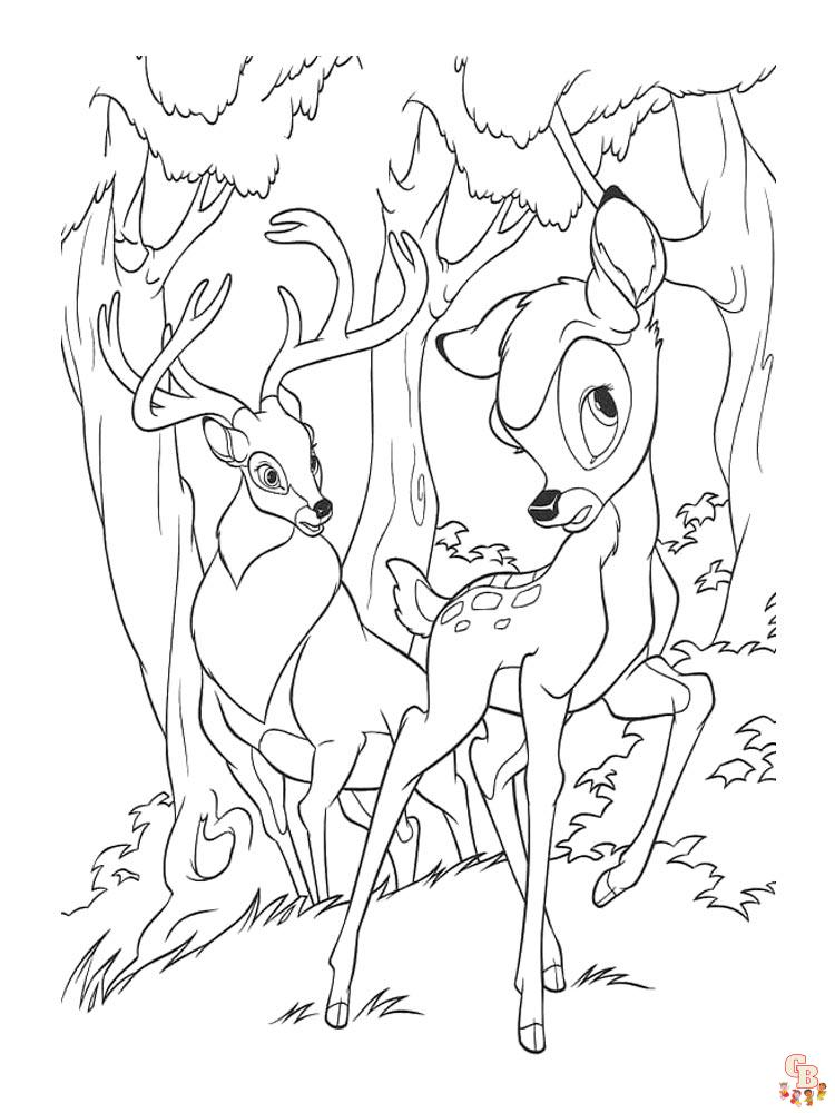 Ausmalbilder Bambi 37