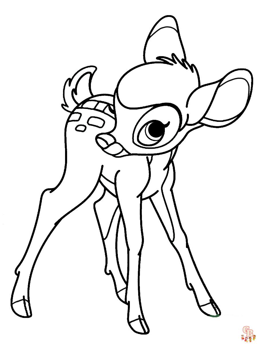 Ausmalbilder Bambi 43