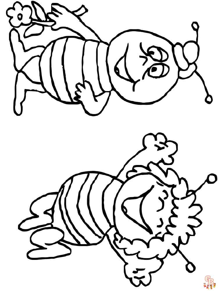 Ausmalbilder Biene 10