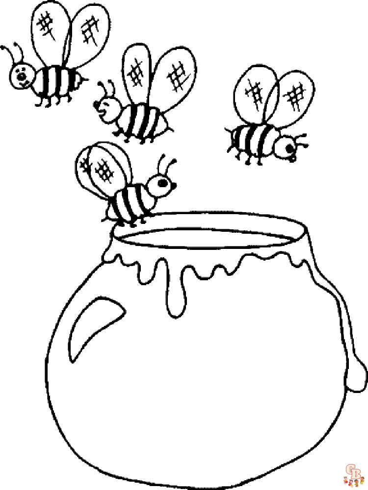 Ausmalbilder Biene 3