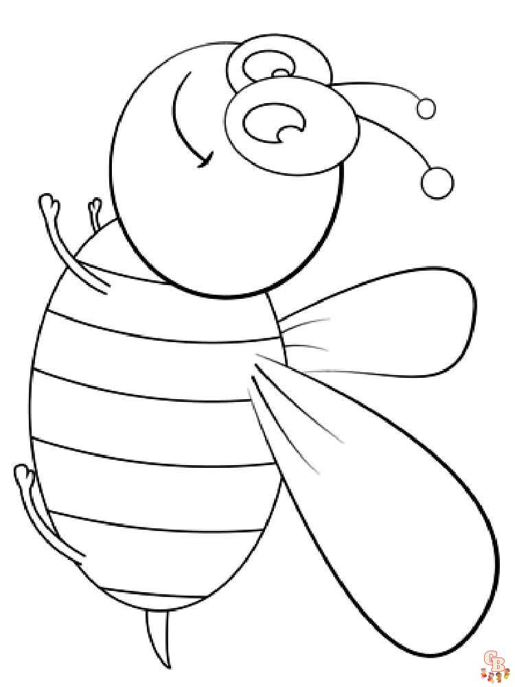 Ausmalbilder Biene 6