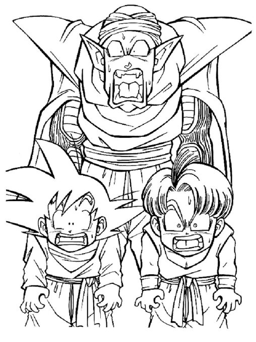 Ausmalbilder Dragon Ball Kreatives Ausmalen mit Goku und Co