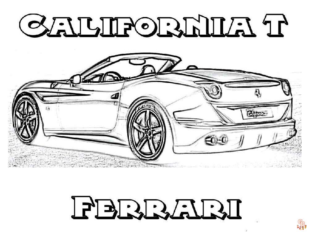 Ausmalbilder Ferrari 14