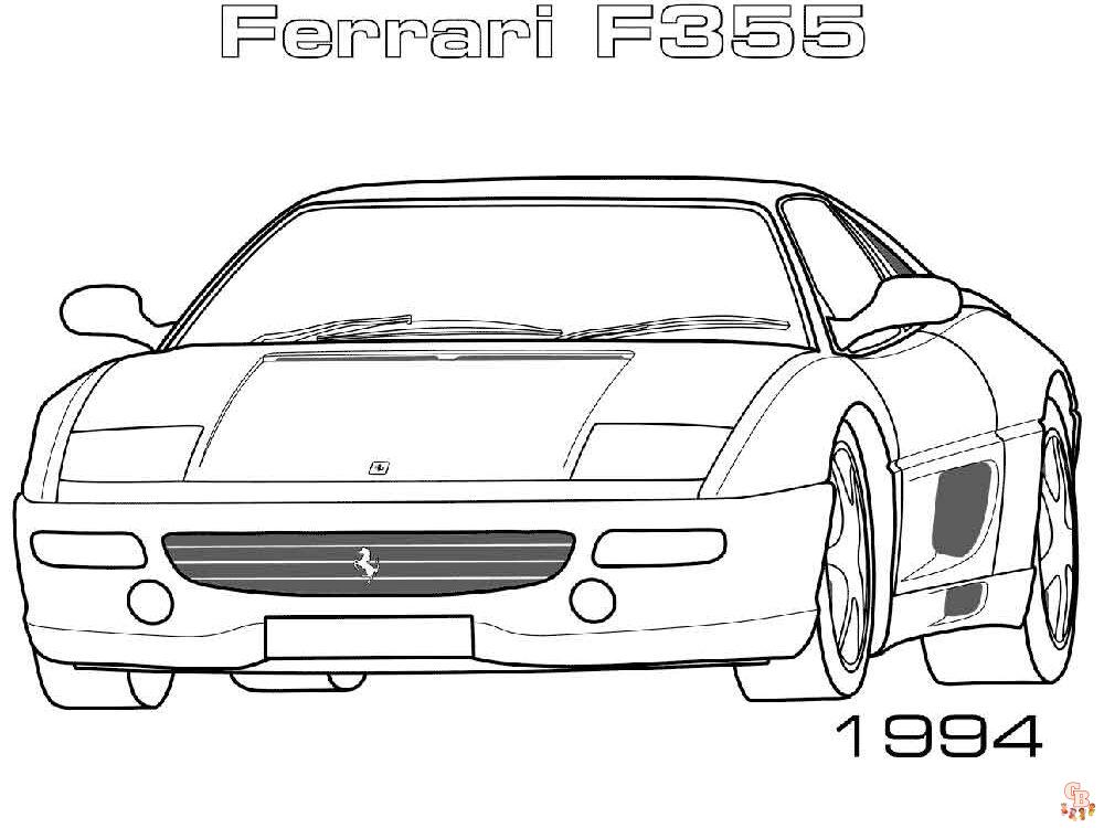 Ausmalbilder Ferrari 18