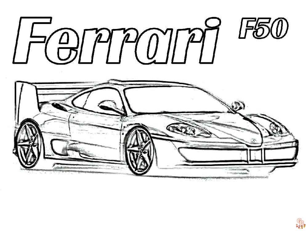 Ausmalbilder Ferrari 24