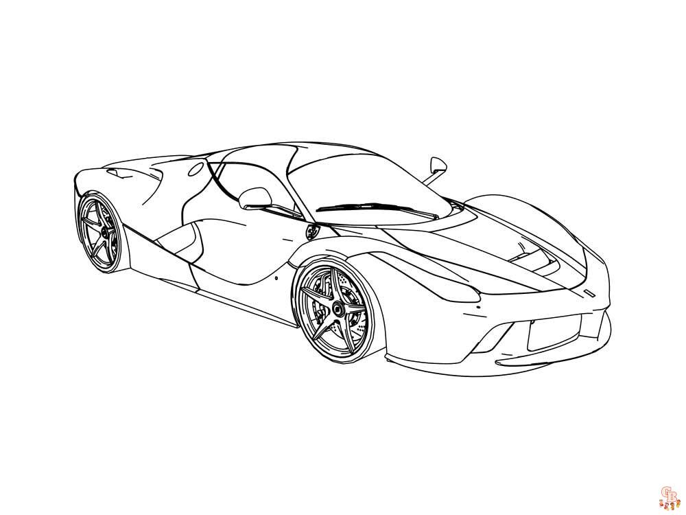 Ausmalbilder Ferrari 5
