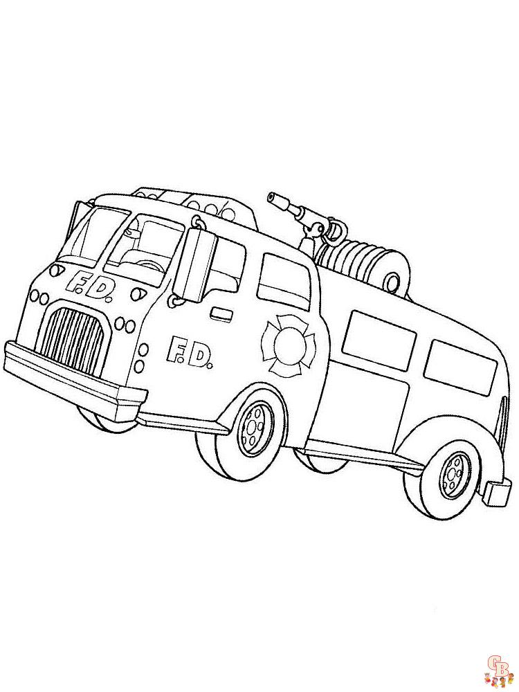 Ausmalbilder Feuerwehrauto 34