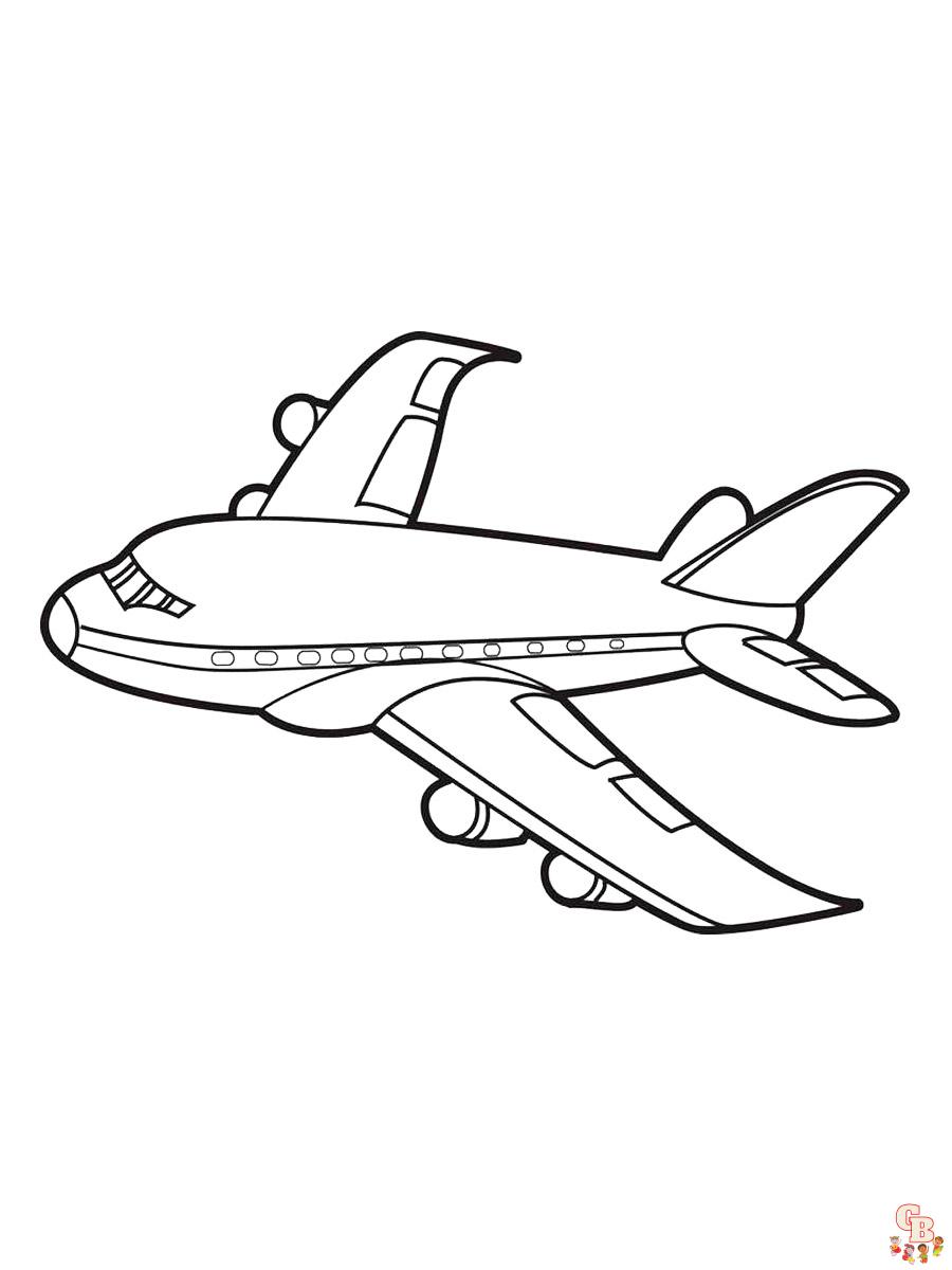 Ausmalbilder Flugzeug 5