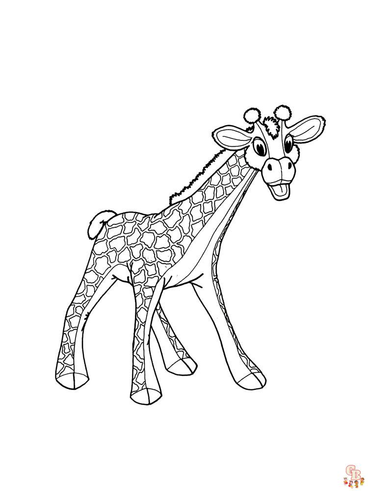 Ausmalbilder Giraffe 17