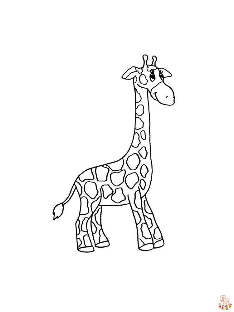 Ausmalbilder Giraffe 22