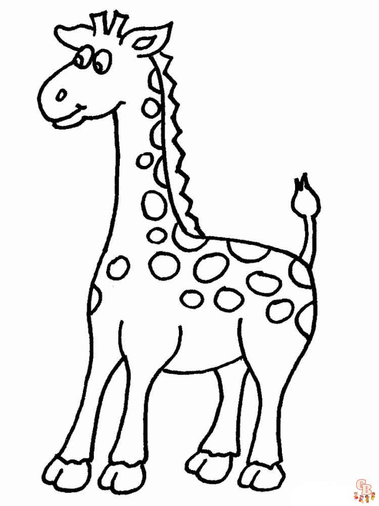 Ausmalbilder Giraffe 24