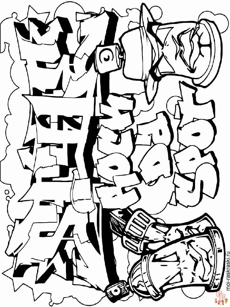 Ausmalbilder Graffiti 21