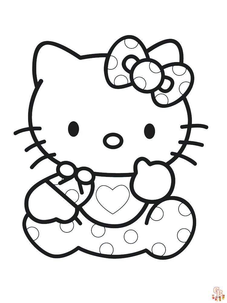 Ausmalbilder Hello Kitty 17