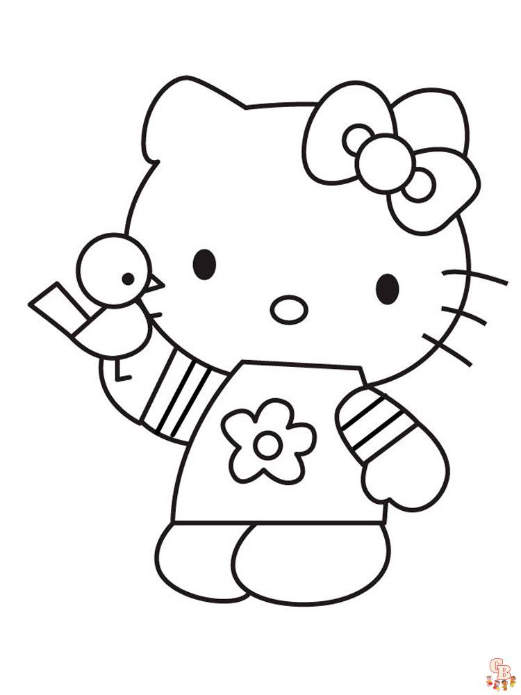 Ausmalbilder Hello Kitty 3