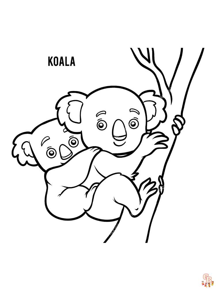 Ausmalbilder Koala 7