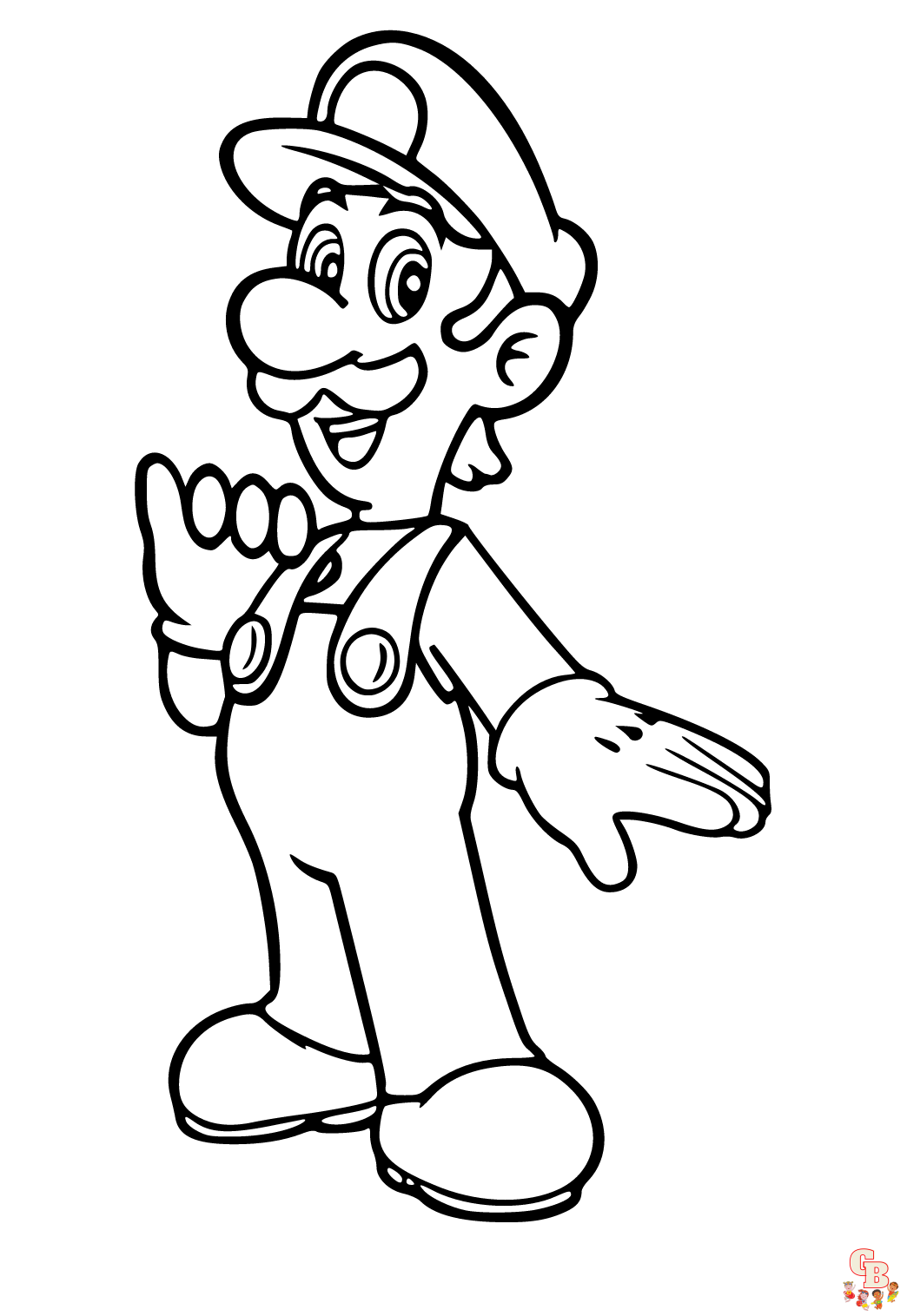 Ausmalbilder Luigi 5