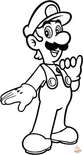 Ausmalbilder Luigi 7