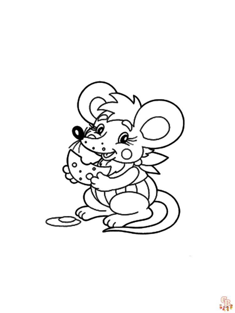 Ausmalbilder Maus 6