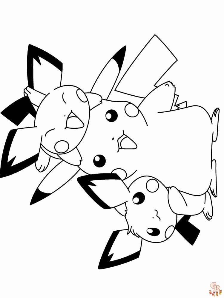 Ausmalbilder Pikachu 4