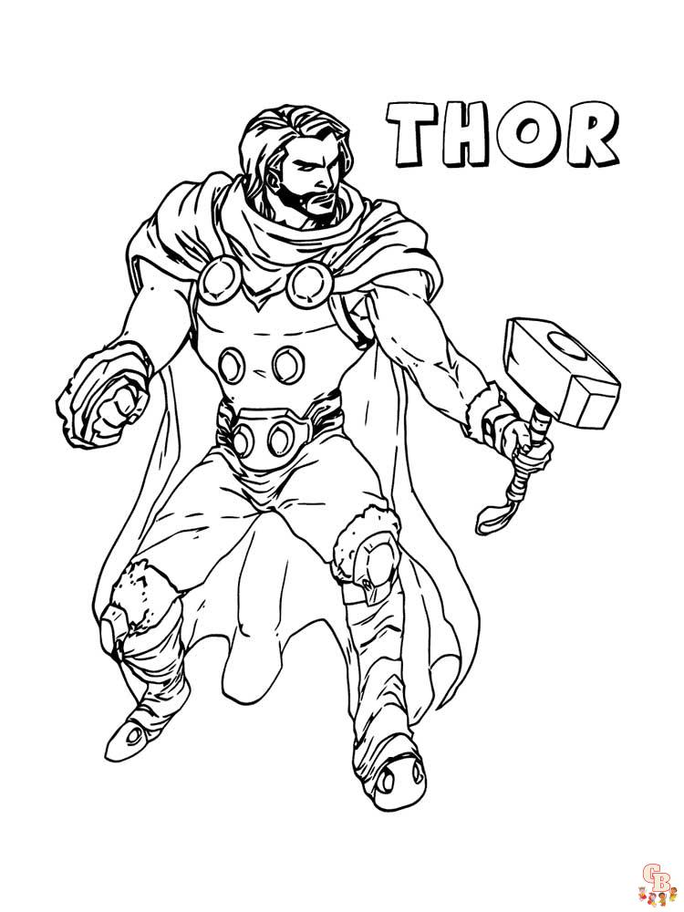 Ausmalbilder Thor 13