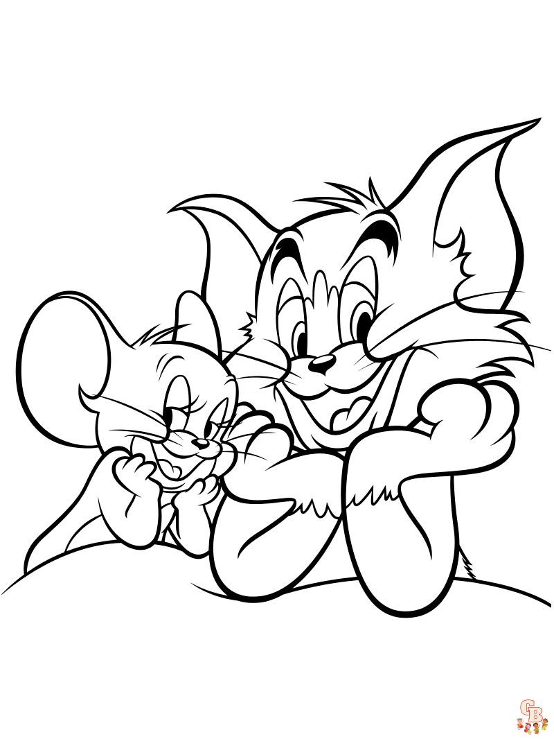 Ausmalbilder Tom und Jerry 12